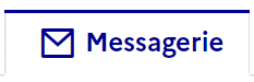 Capture d'écran du bouton Messagerie d'un dossier de la plateforme
